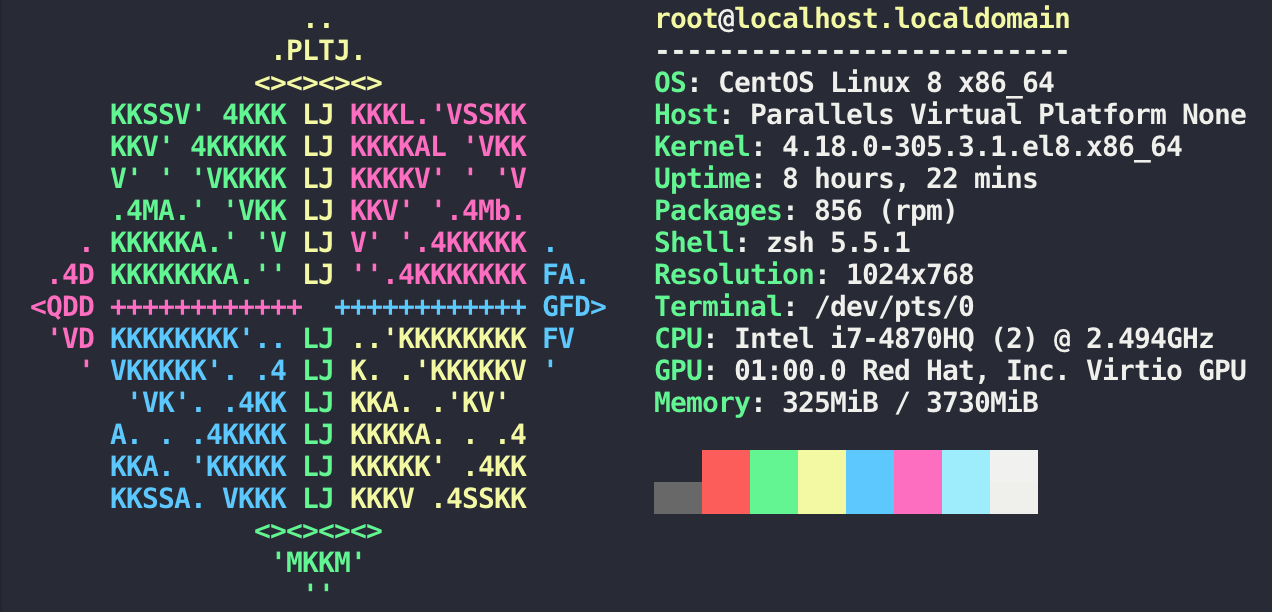 CentOS8-neofetch